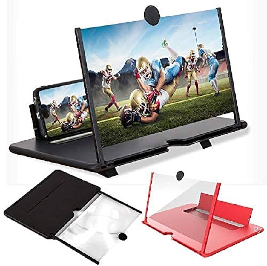 3D Mobile Phone Screen Magnifier,3D Video Amplifier with Stand Bracket